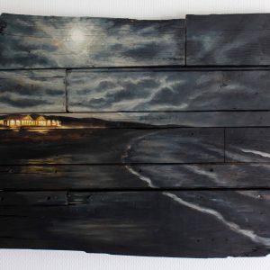 Nachtelijk strand