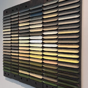 Staalkaart van een zonsondergang op Texel